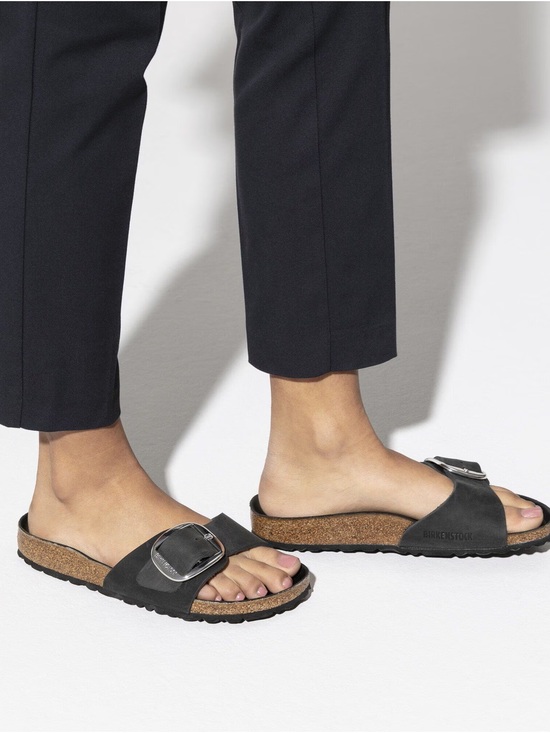 Birkenstock Shoes - Birkenstock Madrid Big Buckle Sandals Black Size 39
